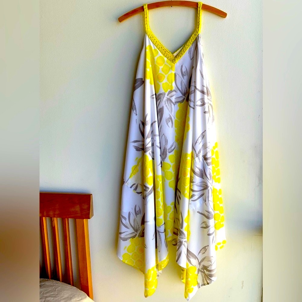 Slip on silky dress big pockets - Picture 3 of 4
